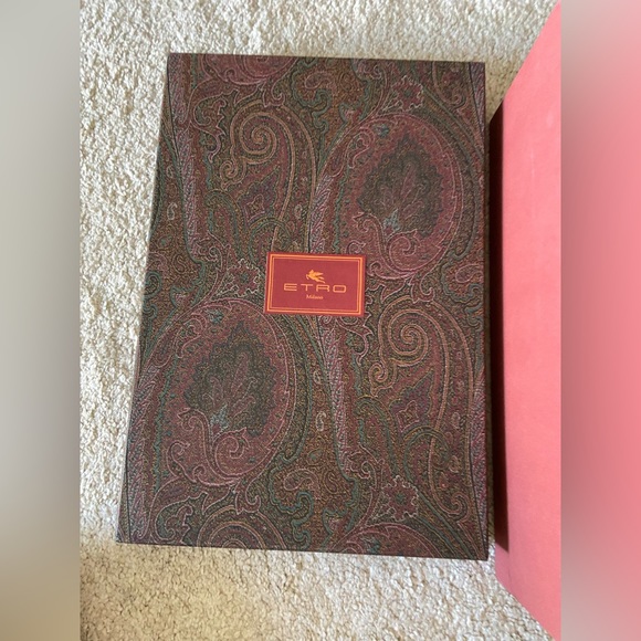 Etro Crown Me Sandals Blue Suede with Silver Studs Brand New With Box 38 - 8 - Picture 5 of 10